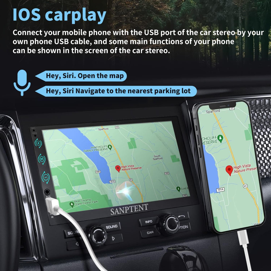 7-Inch Touch Screen Car Stereo with Bluetooth F784356