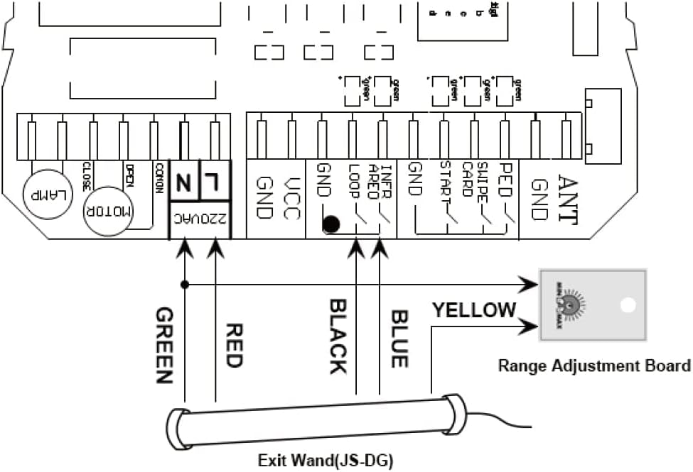 Automatic Sensor Car Detector Exit Wand I916034