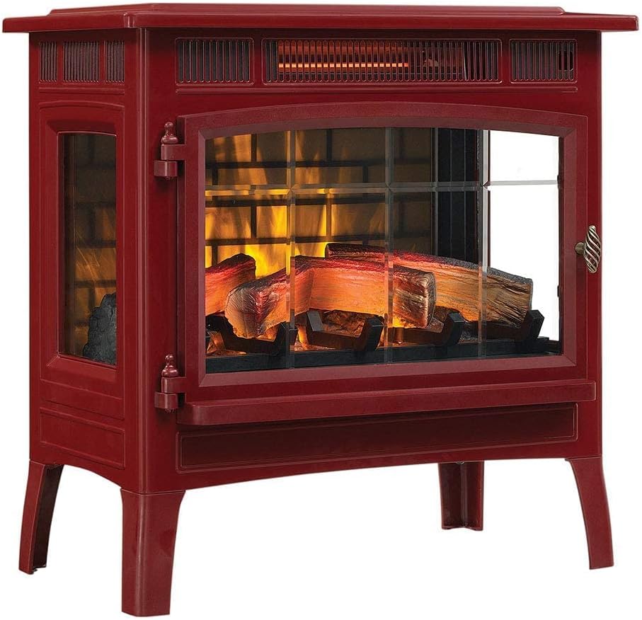 3D Infrared Electric Fireplace Stove with Remote Control K877