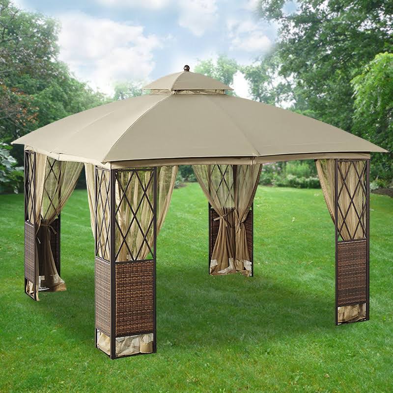 10x10 Replacement Canopy Top for Wicker Gazebo I75151