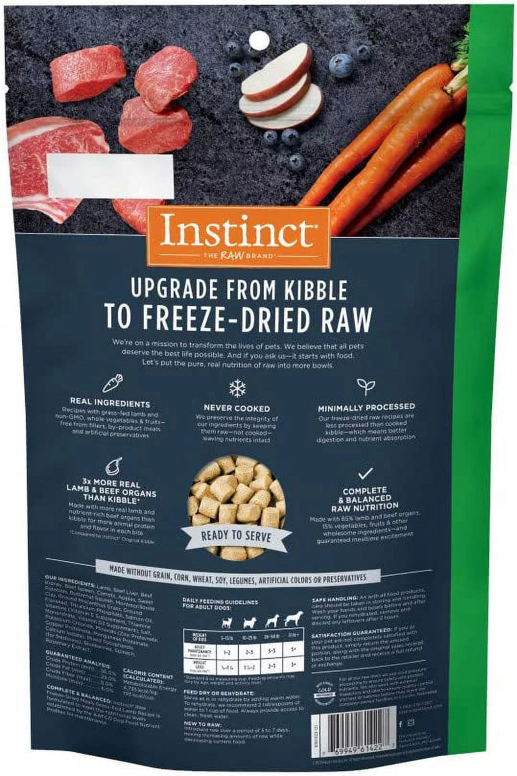 Freeze Dried Raw Grain Free Dog Food 9 Ounce P776522
