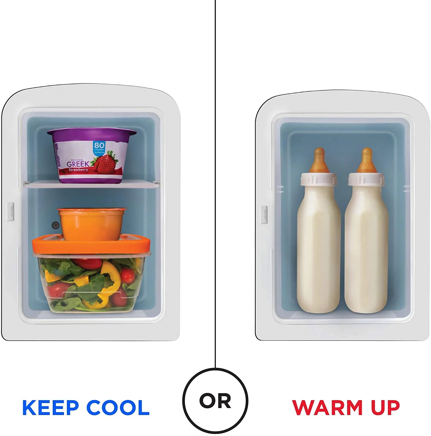 Pink Portable 4L Mini Fridge with Heating and Cooling B965