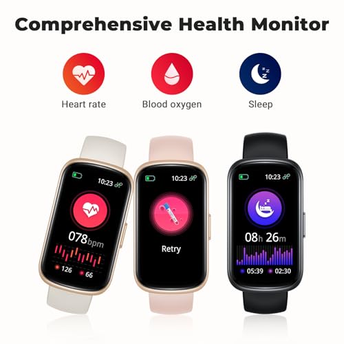 Black Smart Watch with Heart Rate Monitor, 3ATM Waterproof O59776