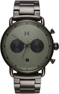 Blacktop Green Chronograph Dial Gunmetal Tone Stainless Steel Watch P7146