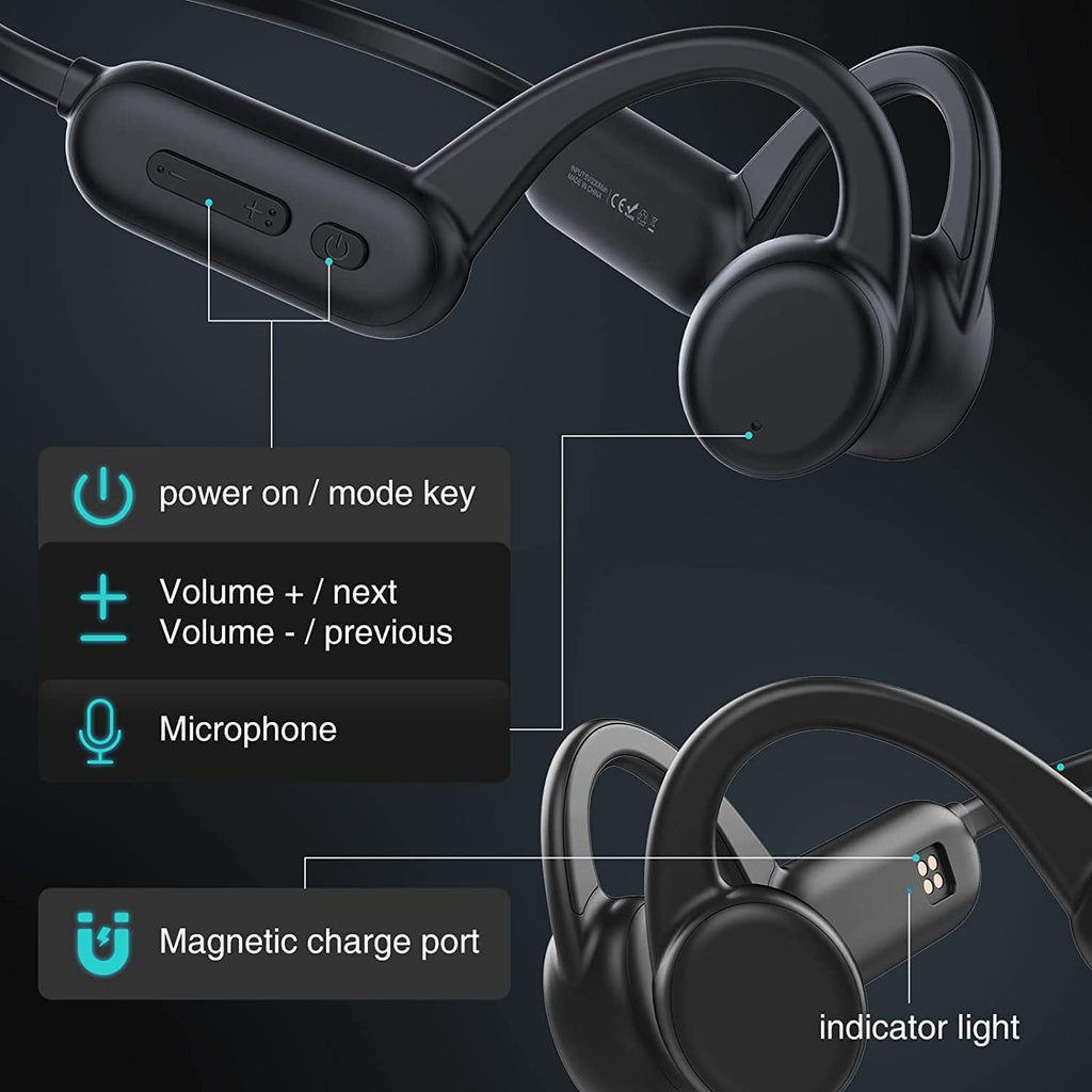 Open Ear Sports Headset with 8G Memory Pack of 2 G67092