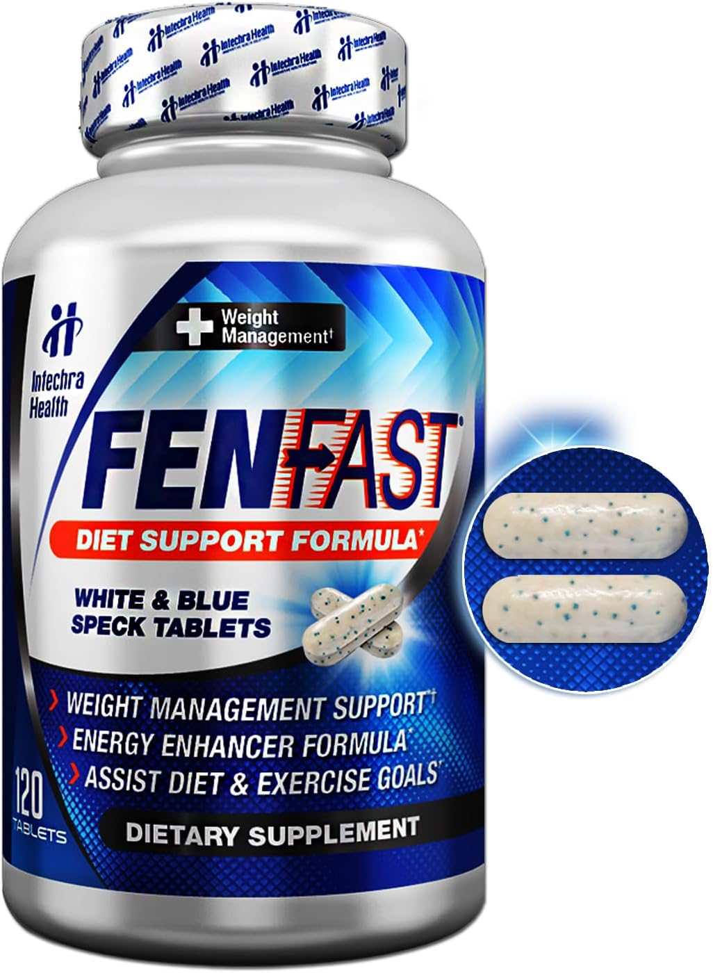 120 White Blue Diet Pills A5316