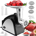 Stainless Steel Electric Meat Grinder with 3 Grinding Plates and Sausage Stuffing Tubes E981