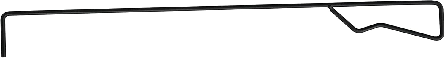 Black Steel Chiminea Fireplace with Poker H613628
