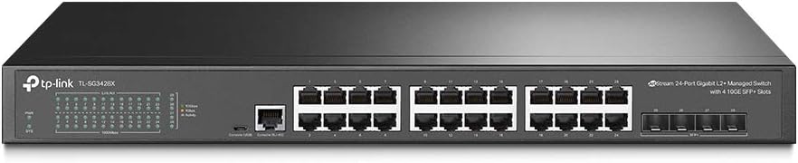 24 Port Gigabit Switch with 4 x 10GE SFP+ Slots X537089