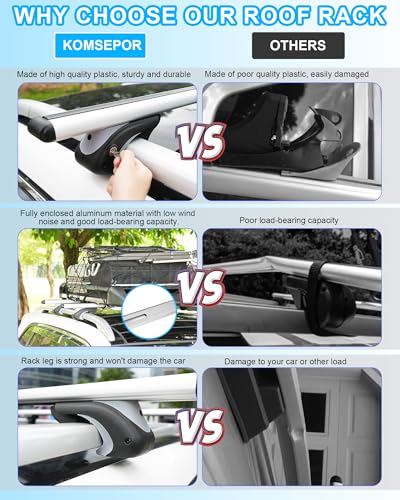 55" Aluminum Adjustable Roof Cross Bars G482