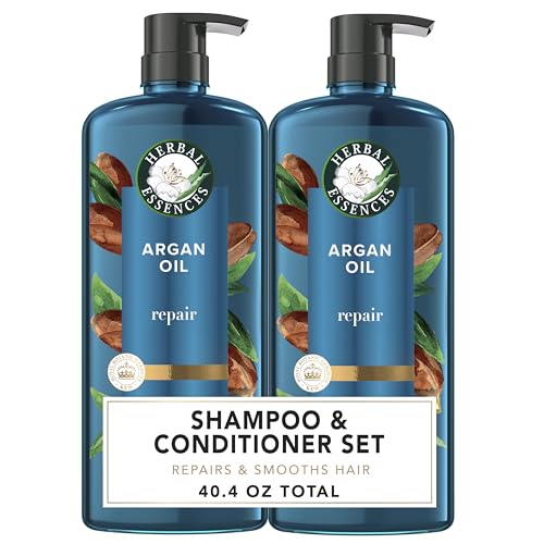 Argan Oil Repair Shampoo & Conditioner Set, Paraben-Free, Color-Safe, 20.2 Fl Oz, 2-Pack X7177