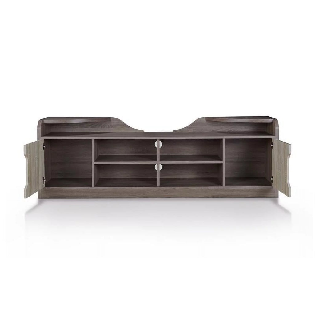 Rustic Wood 72-Inch TV Stand in Chestnut Brown Finish X9469