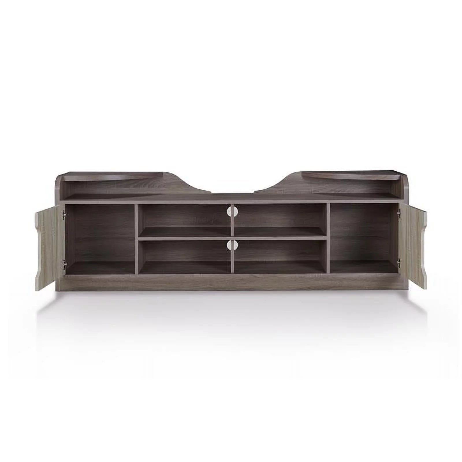 Rustic Wood 72-Inch TV Stand in Chestnut Brown Finish X9469