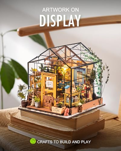 DIY Miniature Greenhouse Kit with Furniture N842482