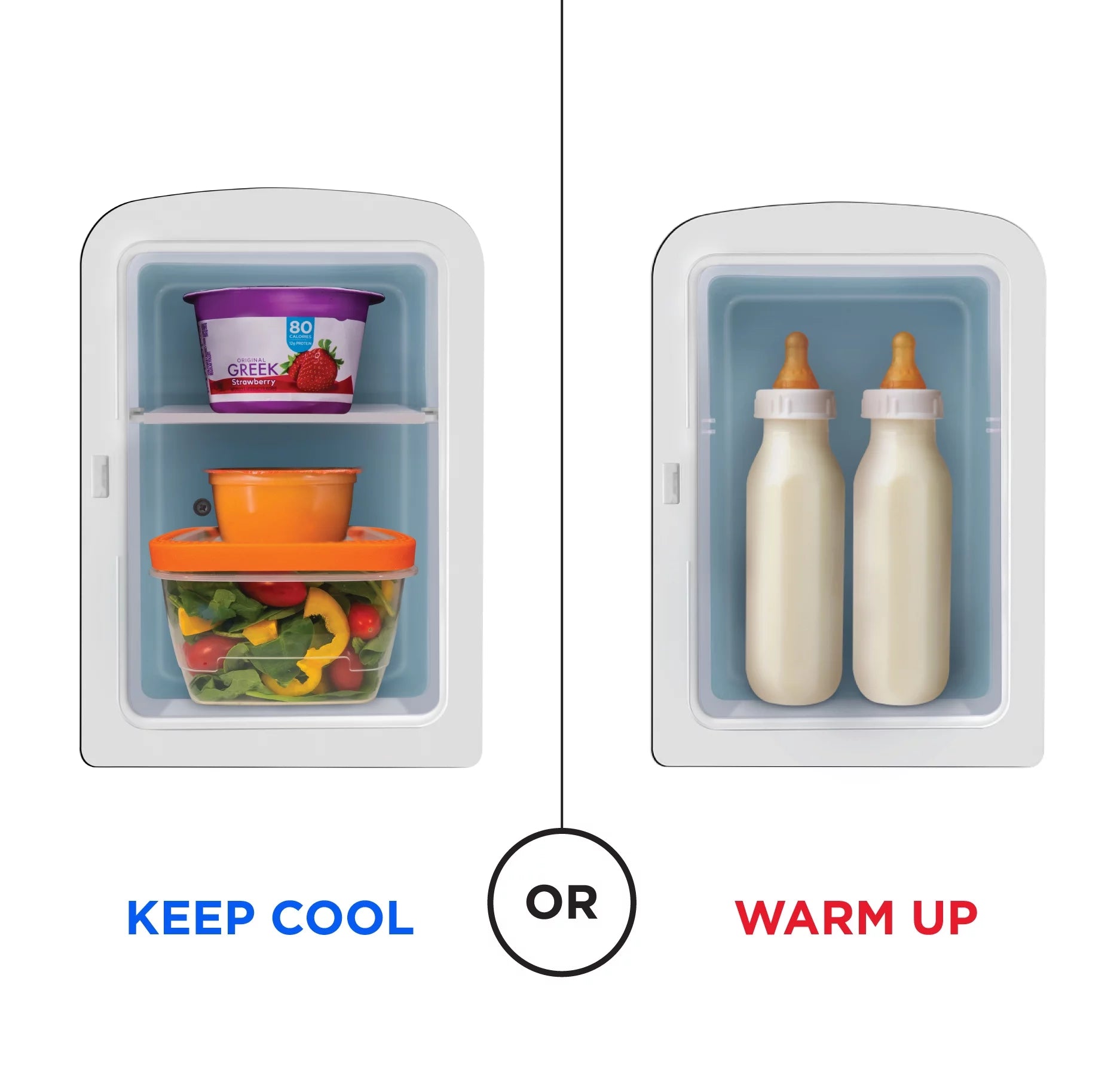 Pink Portable 4L Mini Fridge with Heating and Cooling B965