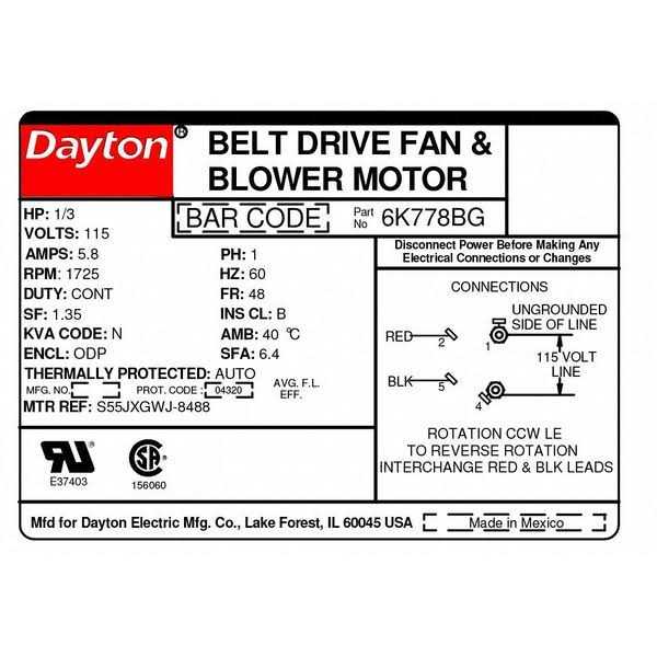1/3 Hp Motor O1318