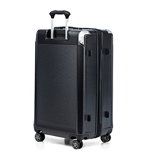 True Navy Blue 28-Inch Hardside Polycarbonate Expandable Checked Suitcase X5561