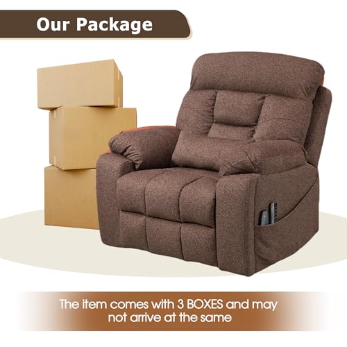 Oversized Power Lift Recliner Chair with Heat and Massage I56609