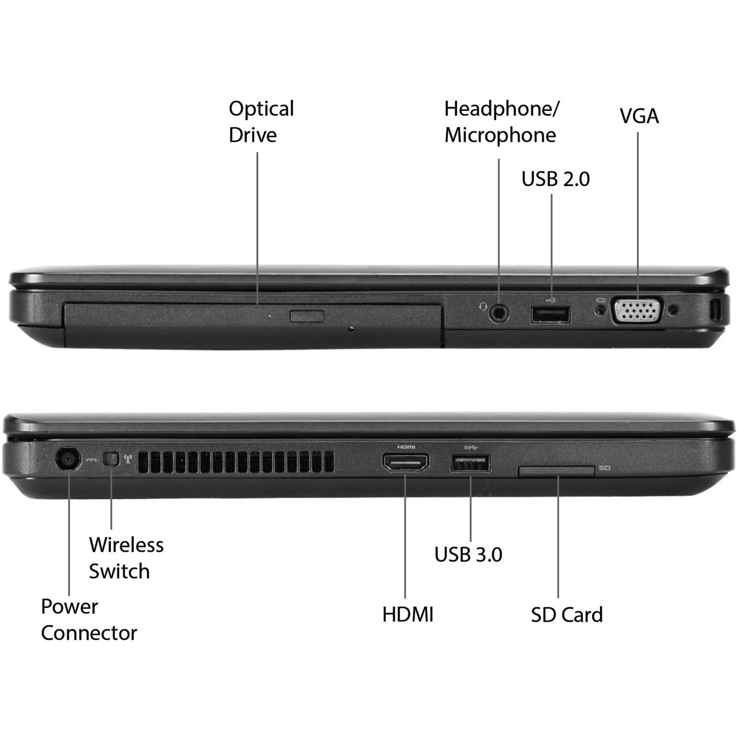 15.6" Laptop, Intel Core i5-4300U, 16GB RAM, 240GB Solid State Drive E6307