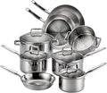 12-Piece Tri-Ply Stainless Steel Cookware Set I433624