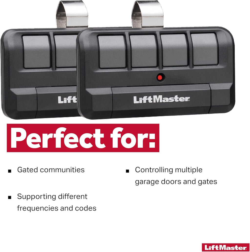 4-Button Garage Door Opener Remote Control - 2 Pack B371500