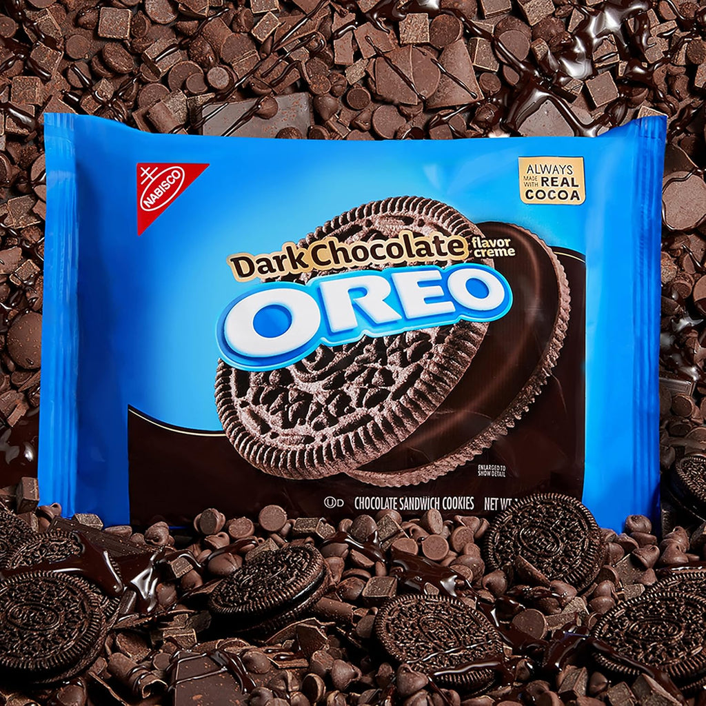 Dark Chocolate Creme Chocolate Sandwich Cookies, Family Size, 12 - 17 oz Packs F802