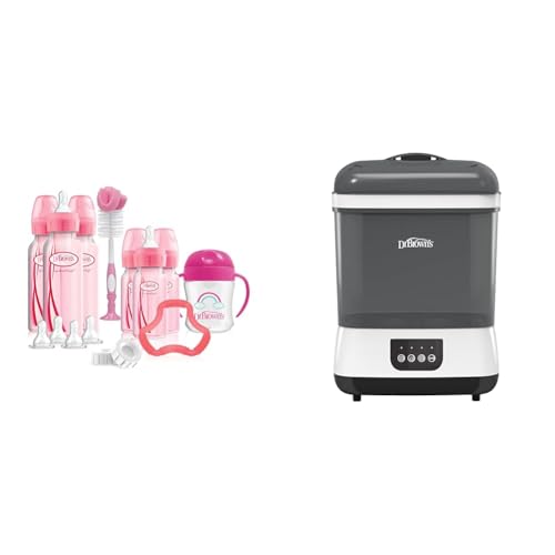 Pink Baby Bottle Gift Set and Sterilizer and Dryer M914369