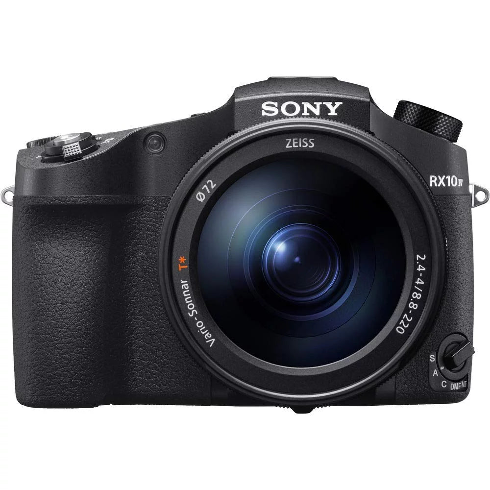 Sony Cyber-shot DSC-RX10 IV Camera With Soft Bag, Tripod, 2x Extra Batteries, LED Light, 2x 64GB Memory Card, Card Reader R84119