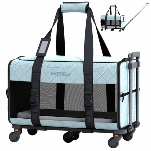 Airline Approved Rolling Pet Carrier for Small to Medium Dog or Cat E787