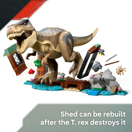 LEGO Jurassic World T. rex River Escape Dinosaur Toy Boat with Minifigures K78691