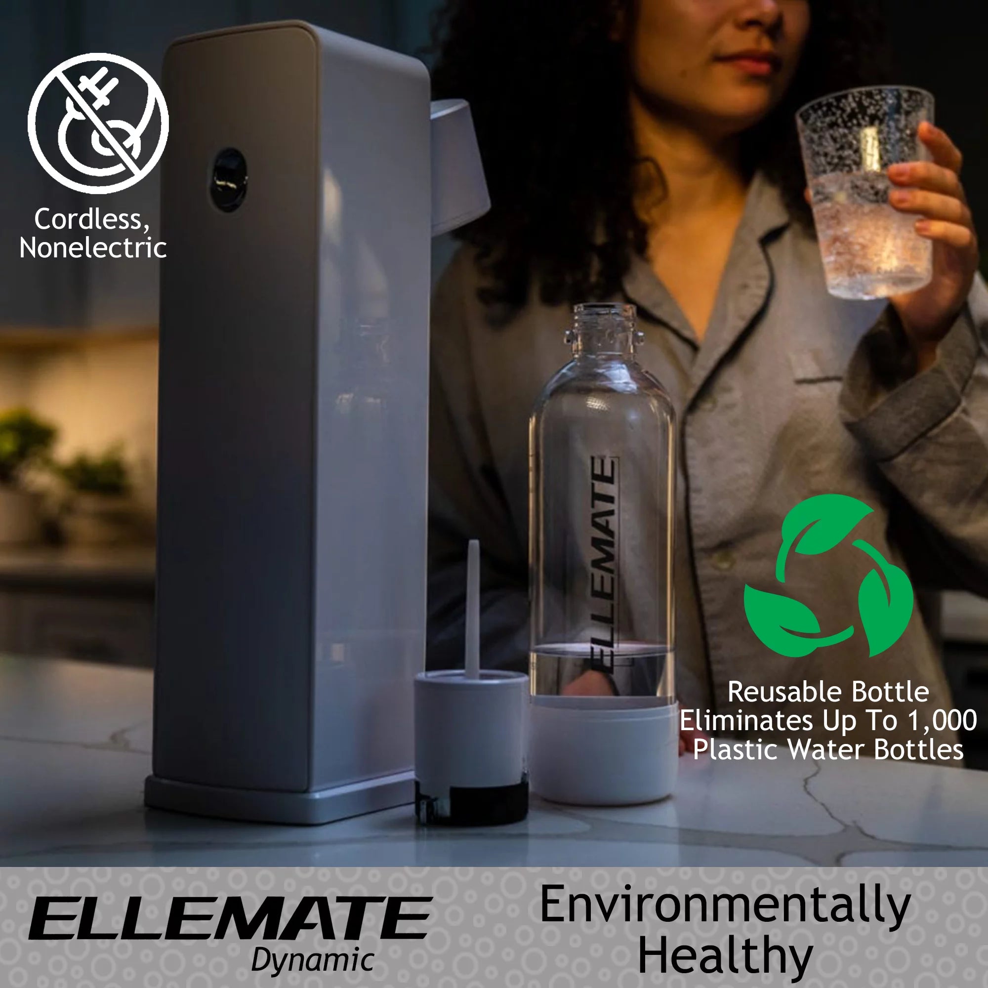 Dynamic Carbonated Drink Maker with 2 CO2 Cartridges T6693