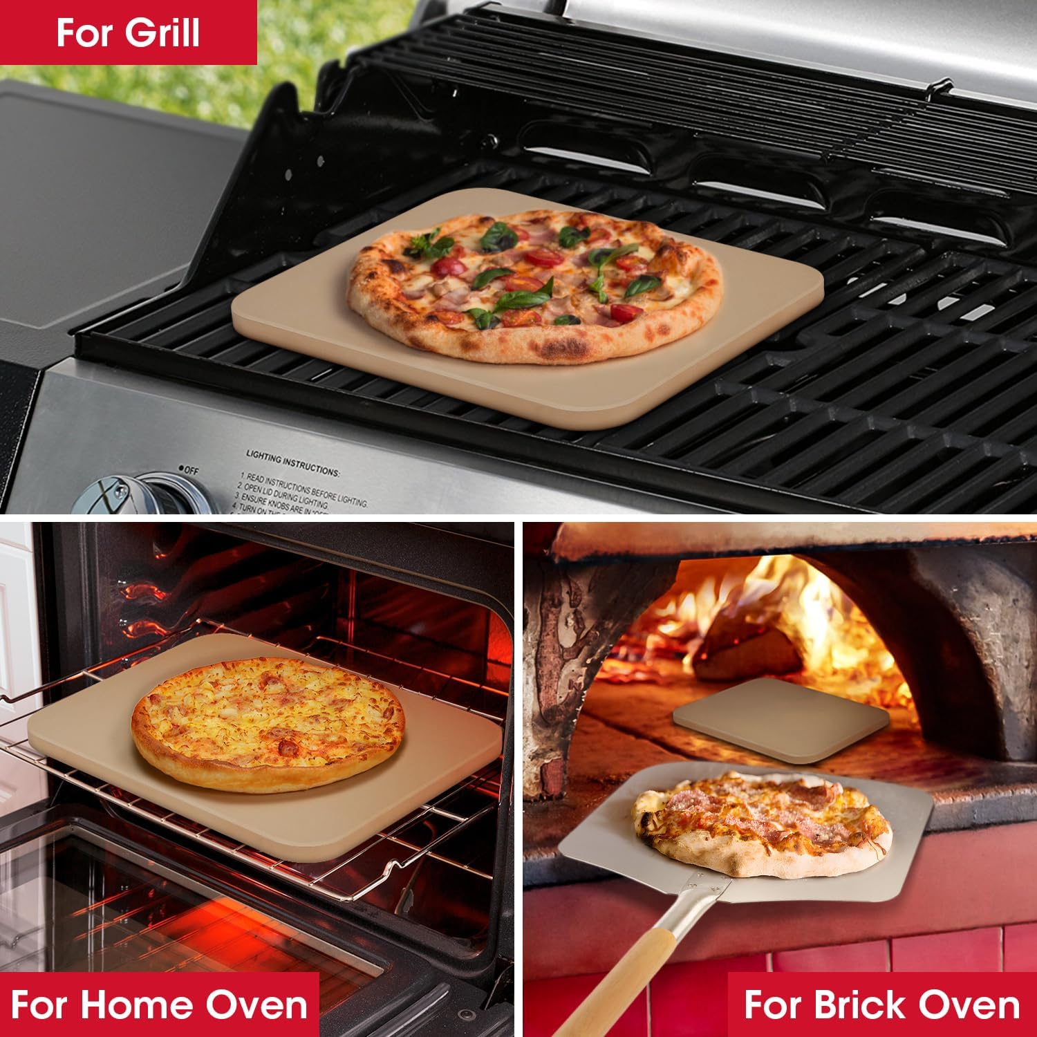 15 Inch Cordierite Pizza Stone N752698