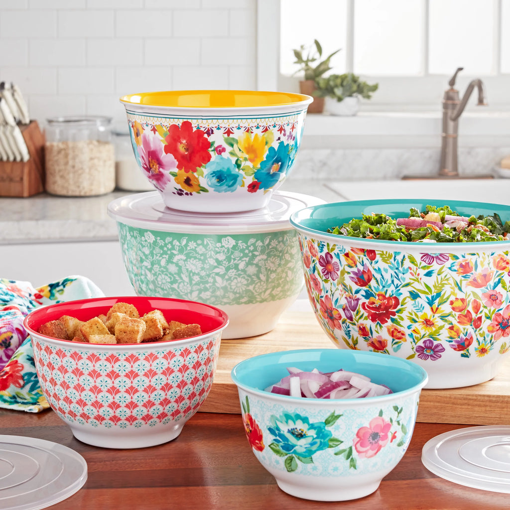 10-Piece Melamine Mixing Bowl Set Y778026