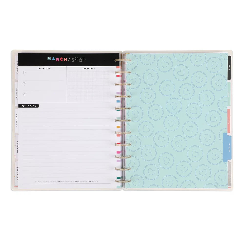18 Month Planner, July 2023 – Dec 2024, Monthly Layout, Big Sized 8.5” x 11” A21297