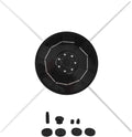 3.5W Solar Fountain with 6 Nozzle and LED Lights C4172