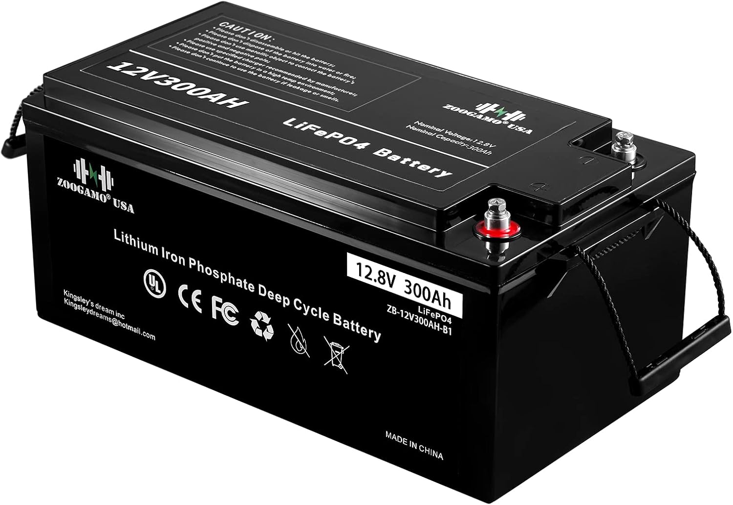 12V 300Ah Lithium LiFePO4 Deep Cycle Rechargeable Battery with Built-in BMS K456511