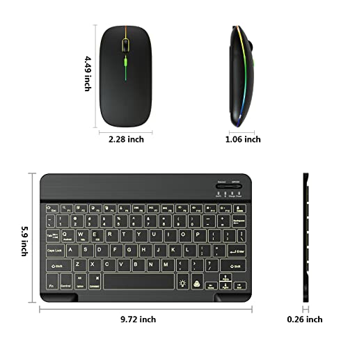 Black Bluetooth Keyboard and Mouse Combo K79042