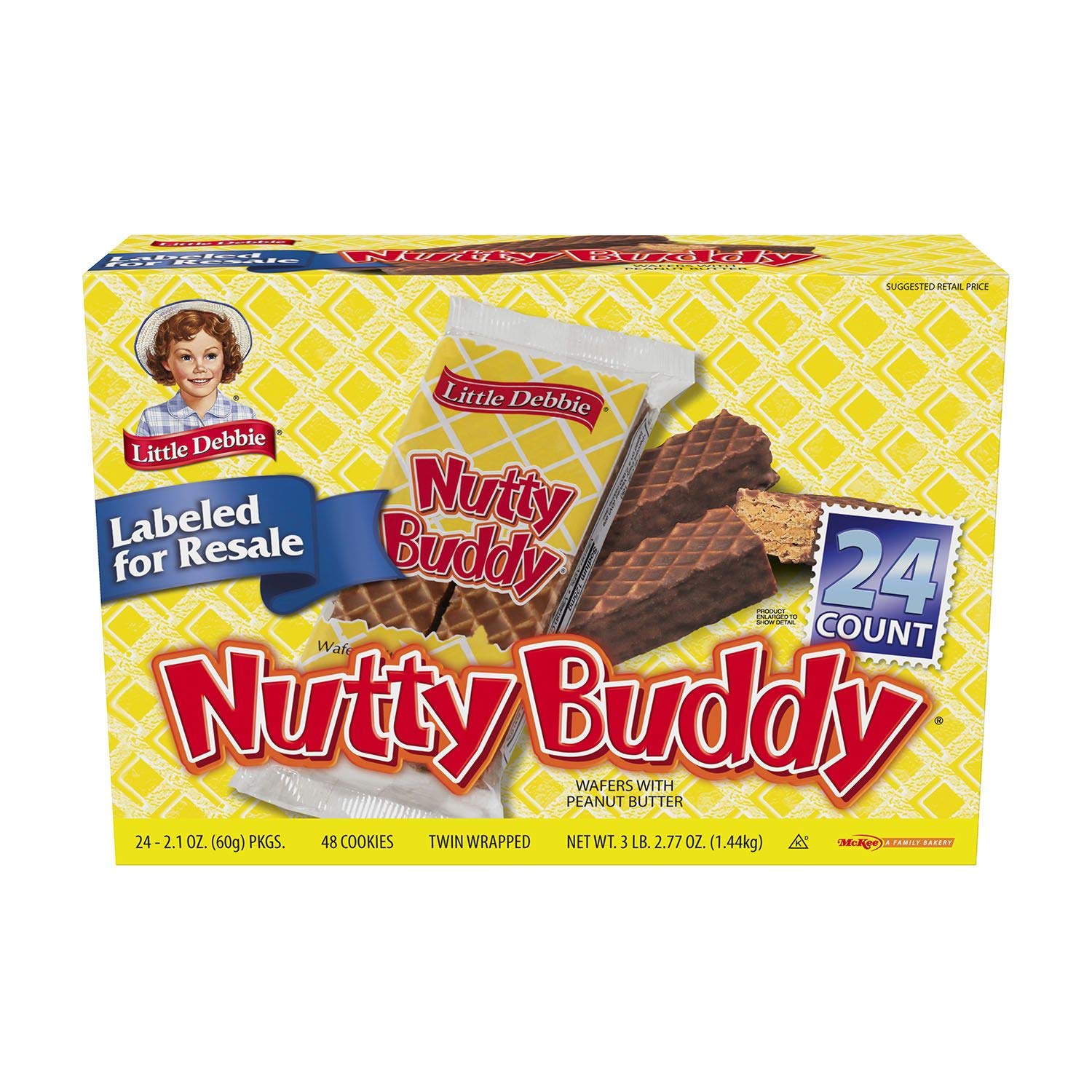 2.1 oz. 24 ct. Nutty Buddy Bars S51951