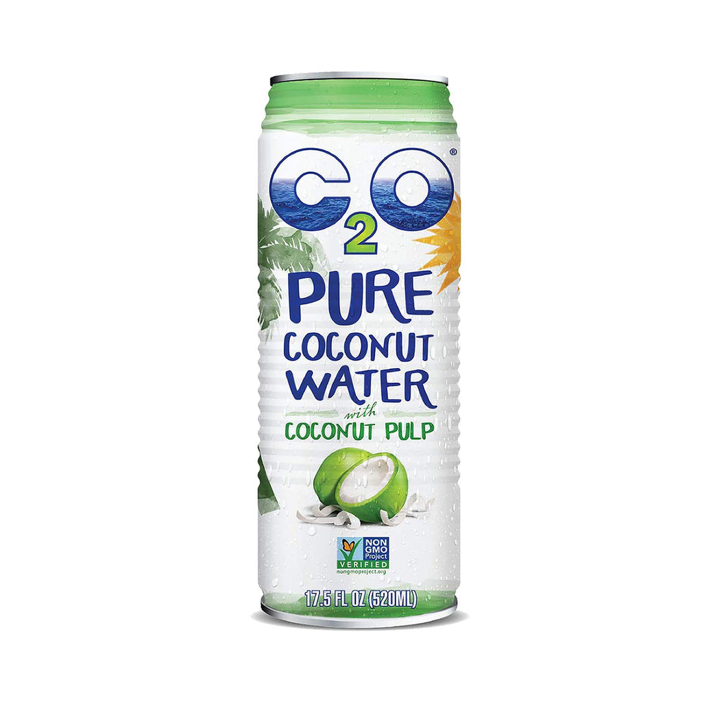 17.5 FL OZ Pack of 12 Pure Coconut Water with Pulp L69828