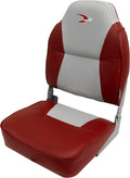 Grey/Red High Back Boat Seat A15605