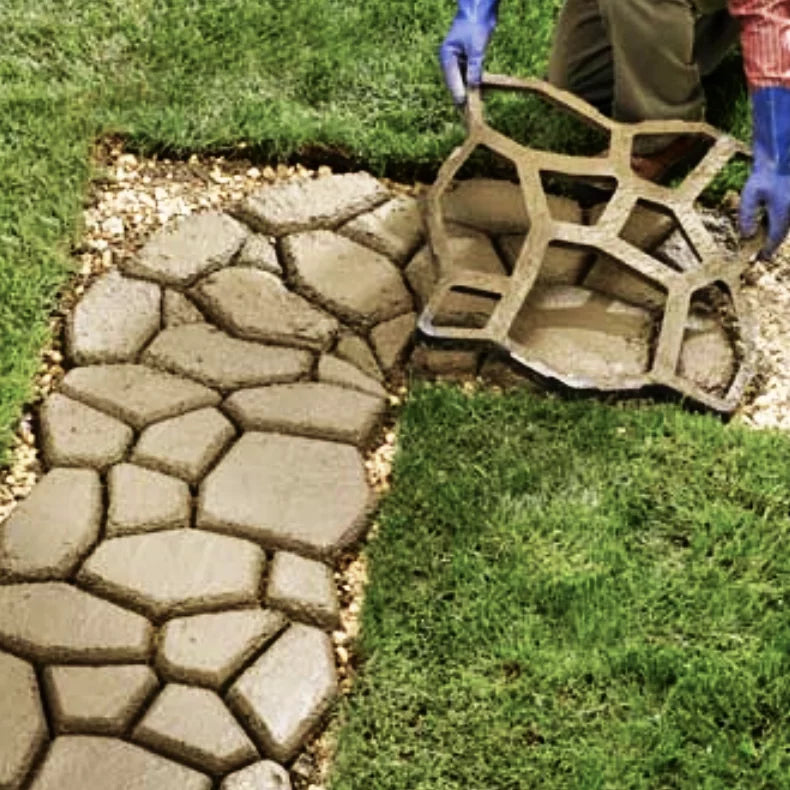 Reusable Concrete Stepping Stone Mold L421221