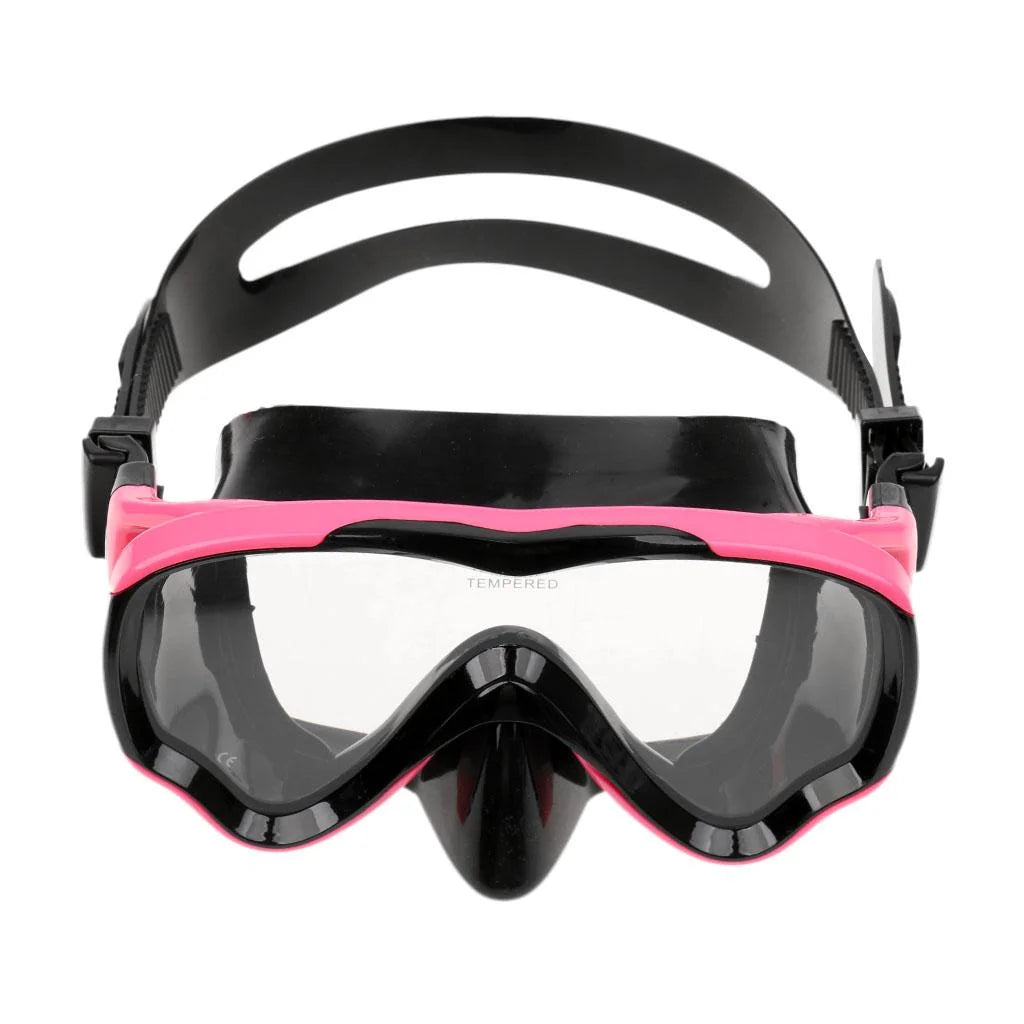 Black and Pink Kids Scuba Diving Snorkel Set U878681