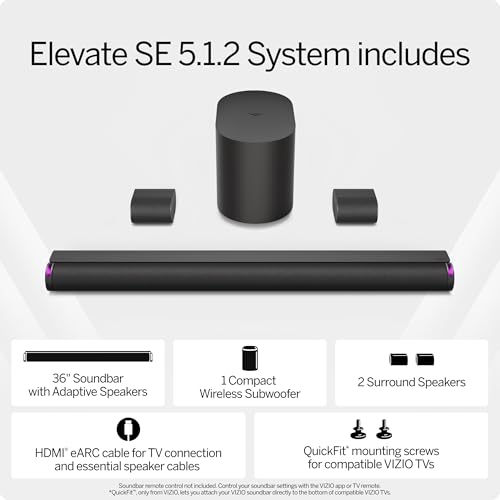 5.1.2 Soundbar with Wireless Subwoofer and Bluetooth O532479