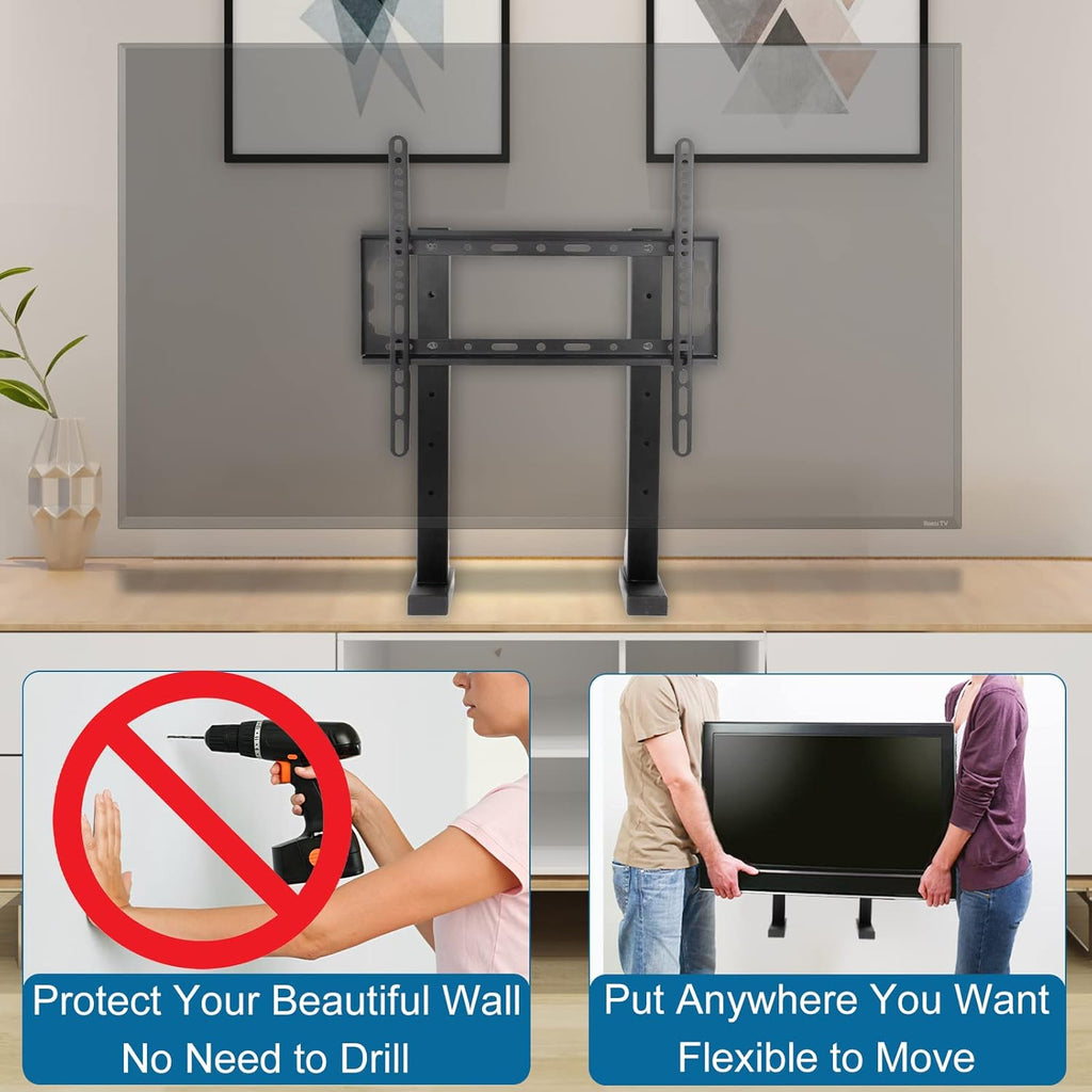 TV Stand Base Replacement with Mount Screen Top Shelf T244