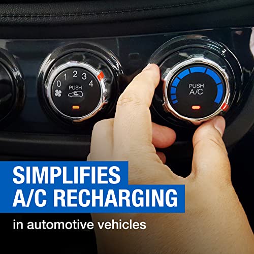 18 Oz Car Air Conditioner Refrigerant Recharge Kit with Hose and Gauge H90906