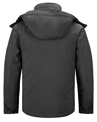Men's Warm Winter Down Jacket Hooded Waterproof Coat I1745