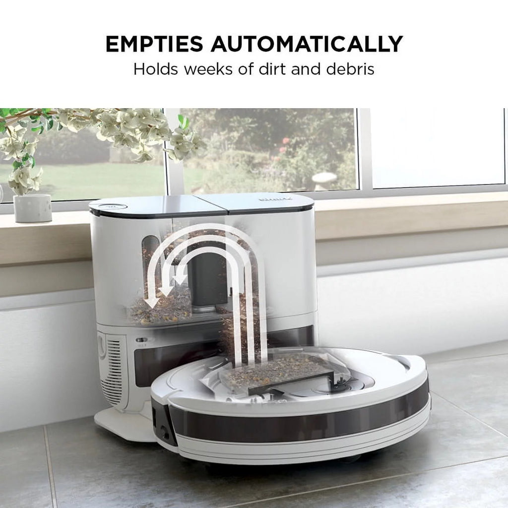 White Robot Vacuum with Self-Empty Base X29047