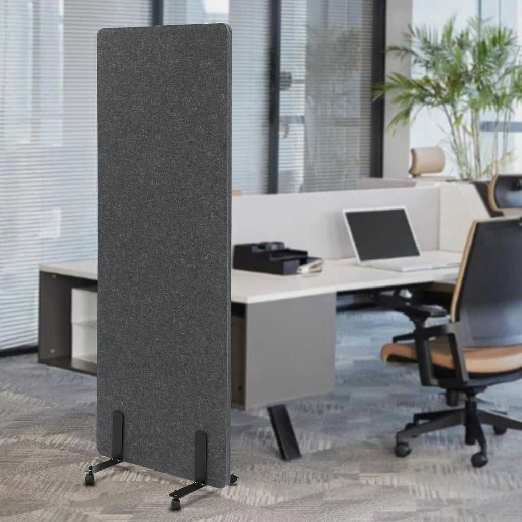 Dark Gray Freestanding Acoustic Room Divider Panel H318