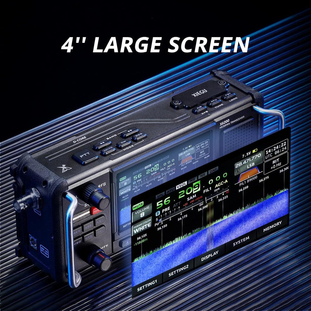 Portable HF Radio Transceiver with 4 LCD Screen H320