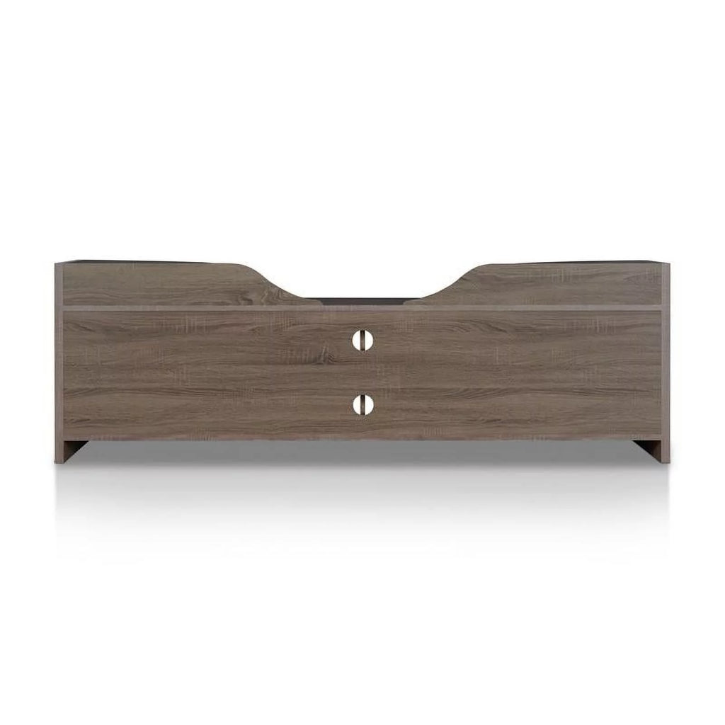 Rustic Wood 72-Inch TV Stand in Chestnut Brown Finish X9469